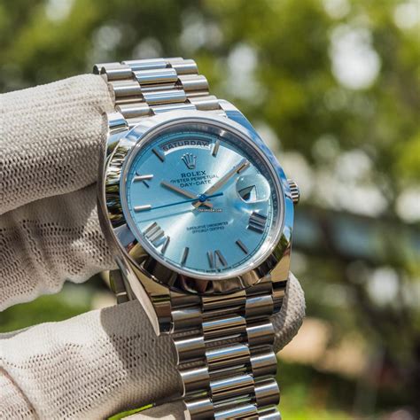 rolex day date ice blue price|rolex day date 40 series.